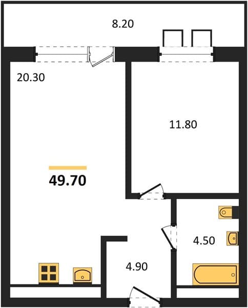 Studio Apartment in Gostichnyy Kompleks More Tut, Golubitskaya