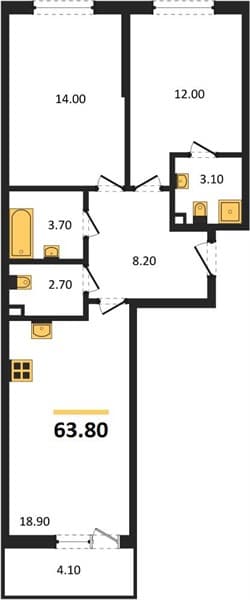 1-Bedroom Apartment in Lestoriya, Sochi