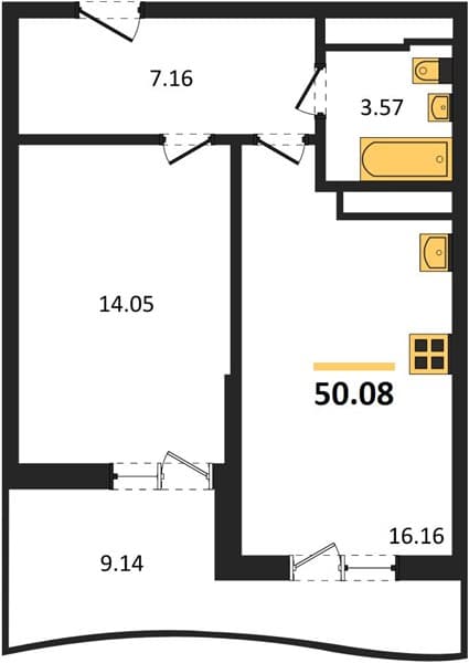 1-Bedroom Apartment in Marine Garden Sochi 4* Hotels and Resort, Sochi