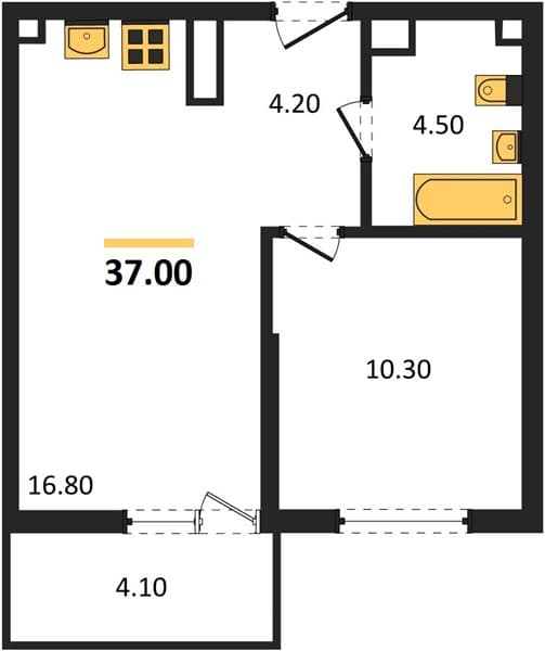 Studio Apartment in Lestorium, Sochi