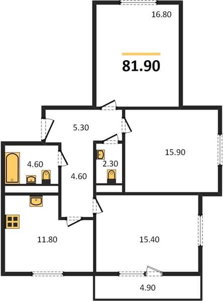 2-Bedroom Apartment in Mountain Quarter, Sochi