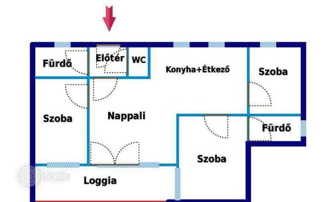 4-комнатная квартира 86 м² в Районе XI (Уйбуде), Венгрия, фото 2
