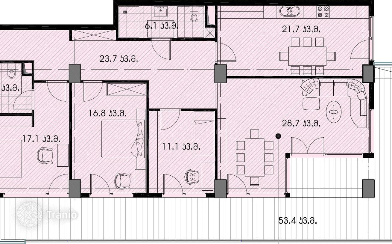3-Bedroom Apartment with Panoramic Nature Views in Tbilisi, photo 4