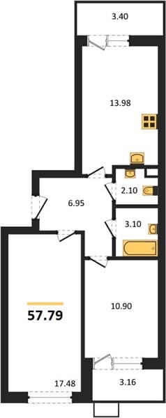 1-Bedroom Apartment in Sady u Morya, Temryuk