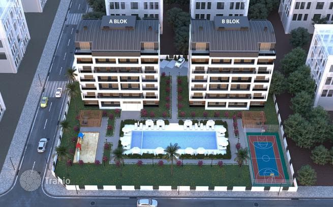 1–3-Bedroom Apartments with Shared Pool in Antalya