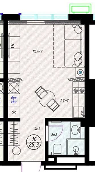 Studio Apartment in Olivia Complex, Sochi