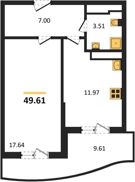 1-Bedroom Apartment in Marine Garden Sochi 4* Hotels and Resort, Sochi