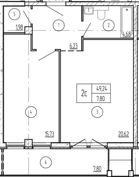 1-Bedroom Apartment in Luchi, Anapa