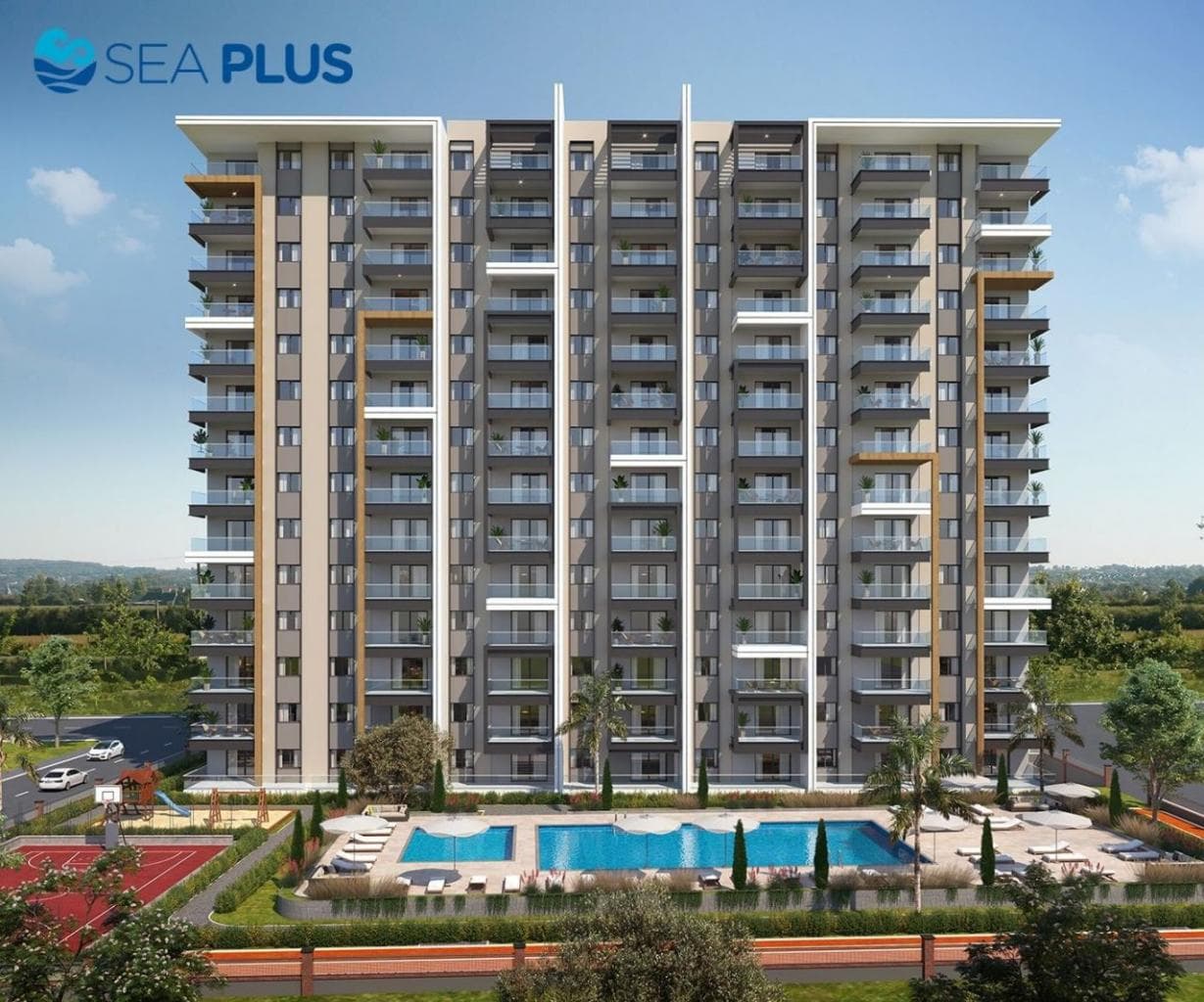 Квартира в Мерсине, Турция, 54 м²