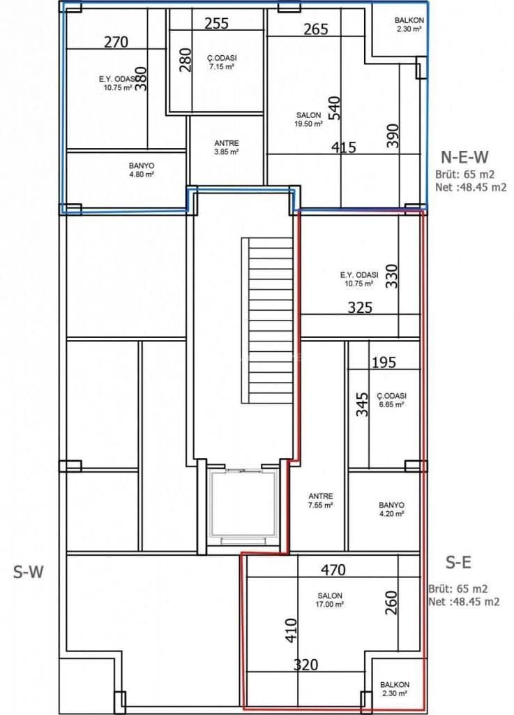 Апартаменты в Анталии, Турция, 60 м², фото 5