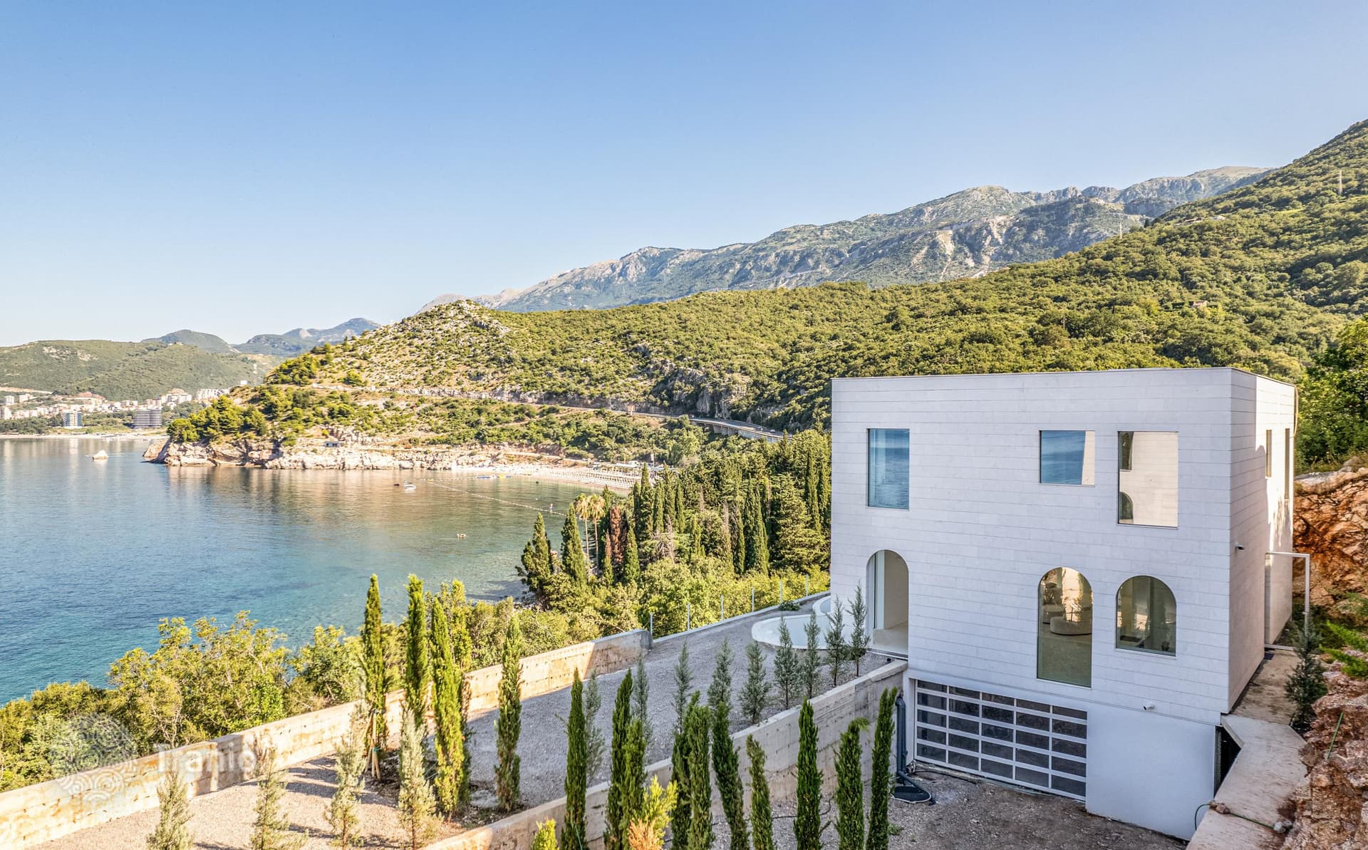 3-Bedroom Villa with Private Pool and Sea View in Przno, Budva