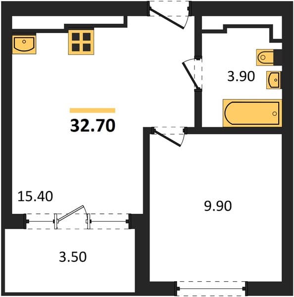 Studio Apartment in Neskuchny Sad, Sochi