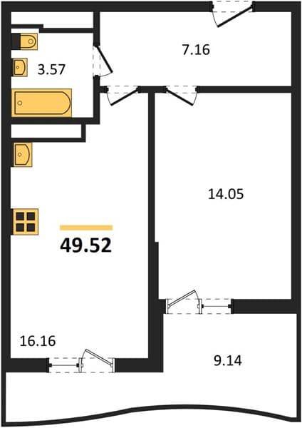 1-Bedroom Apartment in Marine Garden Sochi 4* Hotels and Resort, Sochi