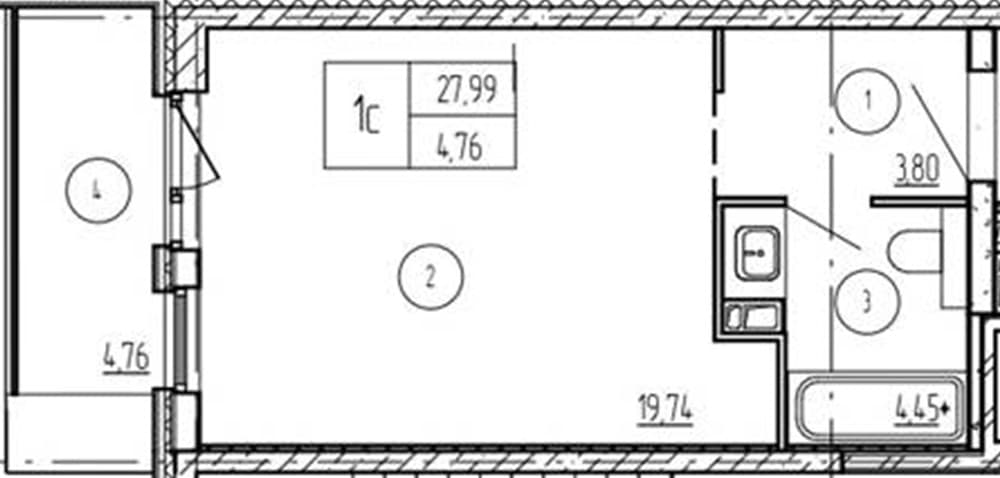 Studio Apartment in Luchi, Anapa
