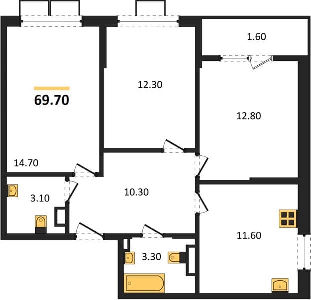 3-Bedroom Apartment in Porto Novo, Tsemdolina