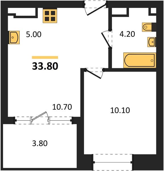 Studio Apartment in Neskuchny Sad, Sochi