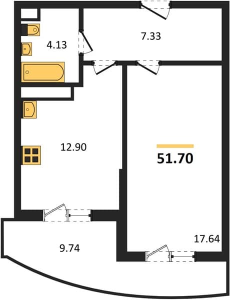 Studio Apartment in Marine Garden Sochi 4* Hotels and Resort, Sochi