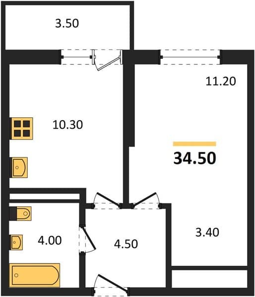 Studio Apartment in Lestorea, Sochi