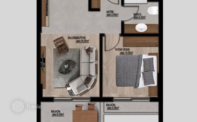 1-Bedroom Apartments in Erdemli, Mersin, photo 4