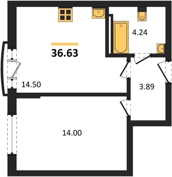 Studio Apartment in Svetsky Les, Sochi