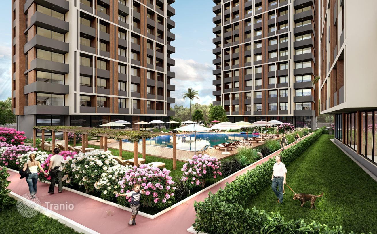 1- and 2-Bedroom Apartments Under Construction in Erdemli, Mersin