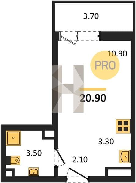 Studio Apartment in Flora, Kudepsta, Sochi