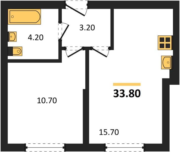 1-Bedroom Apartment with Sea Proximity in Novorossiysk
