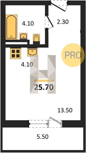 Studio Apartment in Flora, Kudepsta, Sochi