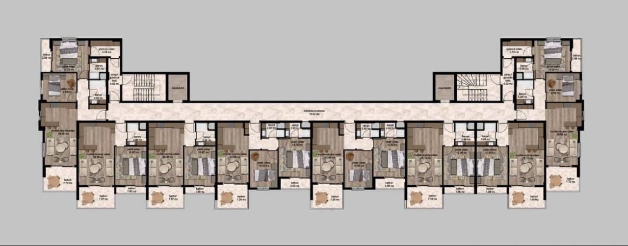 Квартира в Мерсине, Турция, 59 м², фото 5