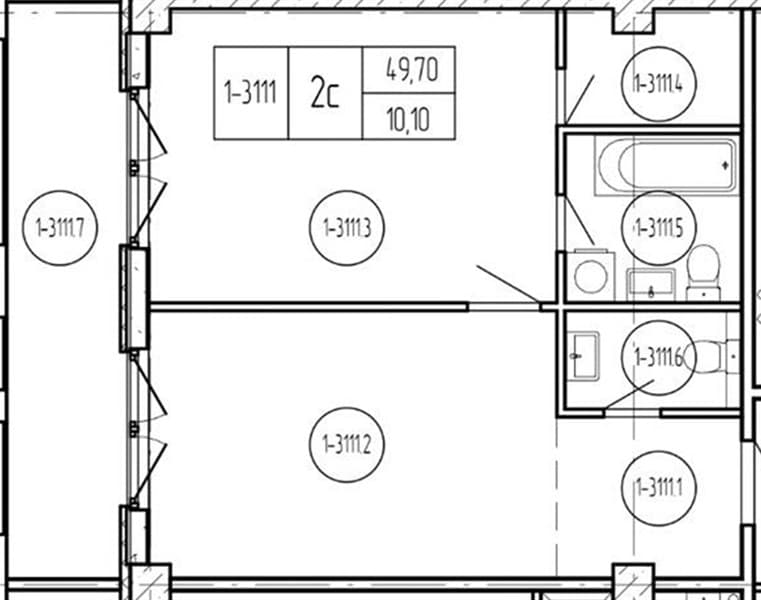 2-Bedroom Apartment in Luchi, Anapa