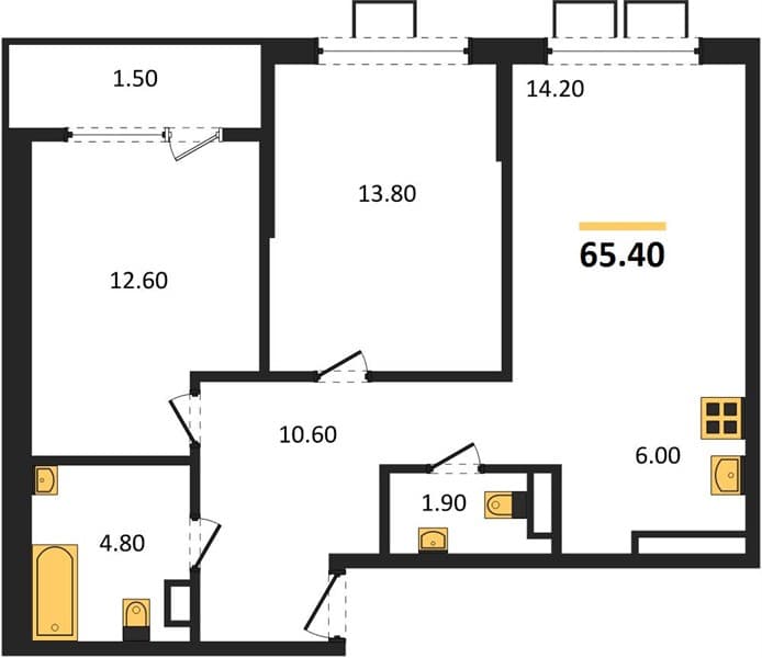 1-Bedroom Apartment in Porto-Novo, Tsemdolina