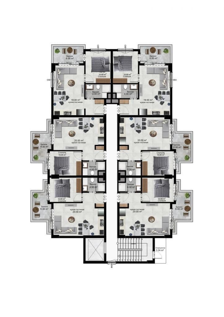 Квартира в Кестеле, Турция, 90 м², фото 5
