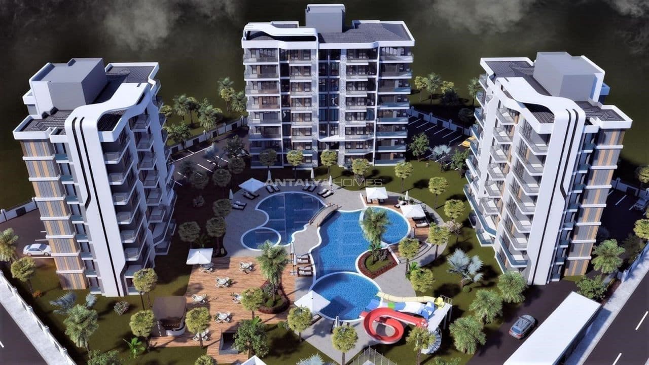 Апартаменты в Анталии, Турция, 45 м²