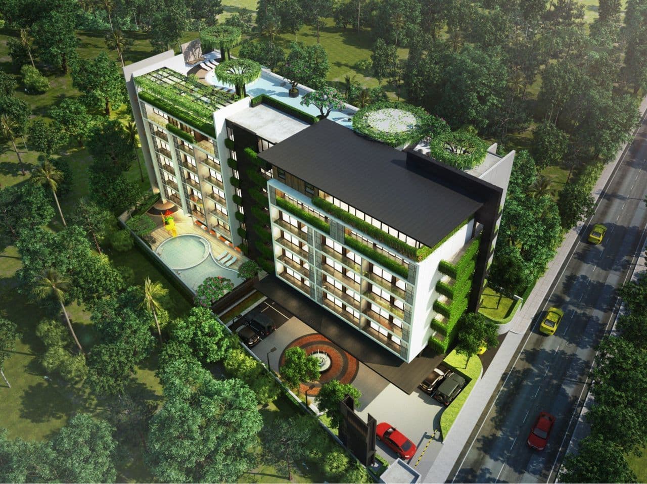 Апартаменты в Пхукете, Таиланд, 45 м²