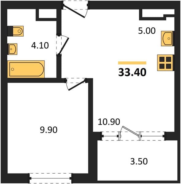 Studio Apartment with Mountain and Sea Views in Sochi
