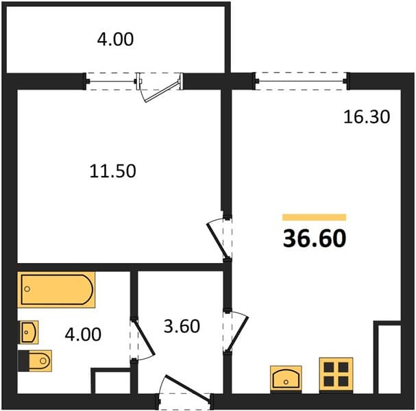 Studio Apartment in Oblaka-3, Novorossiysk