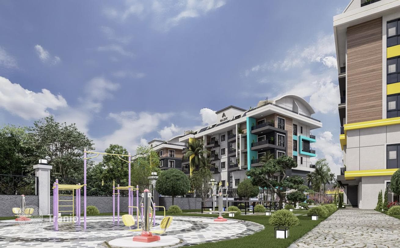 New Apartments with Shared Pools and Water Park in Oba, Alanya, photo 4