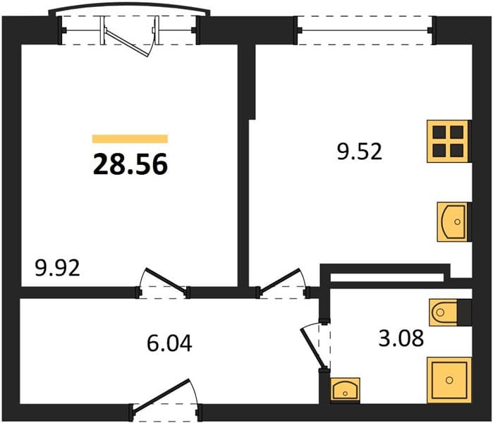 1-Bedroom Apartment in Svetsky Les, Sochi