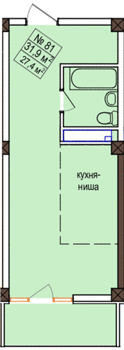 Studio Apartment on the 10th Floor in Marmelad, Sochi