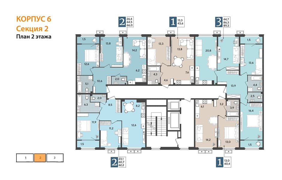 2-Bedroom Apartment in Porto-Novo, Tsemdolina, Novorossiysk, photo 3