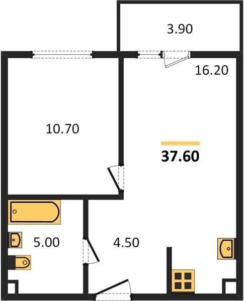 Studio Apartment in Oblaka-2, Novorossiysk