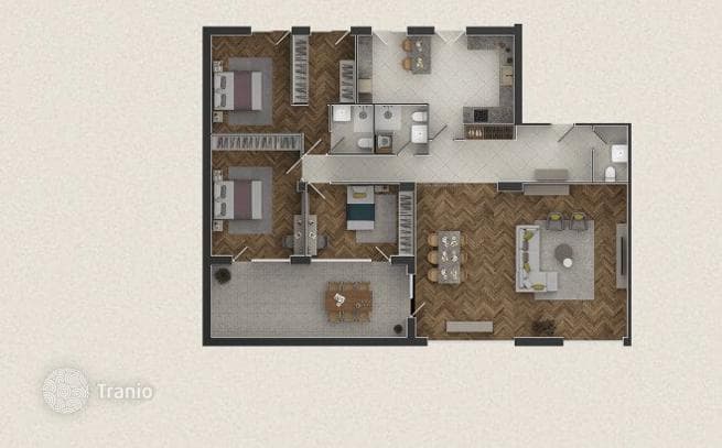High-Ceiling Apartment in Restored Historic Building in Saburtalo, Tbilisi