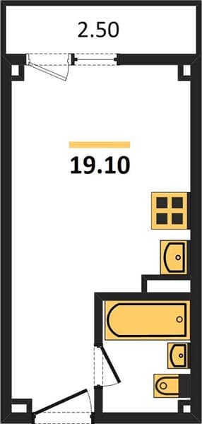 Studio Apartment in Mamayka, Sochi
