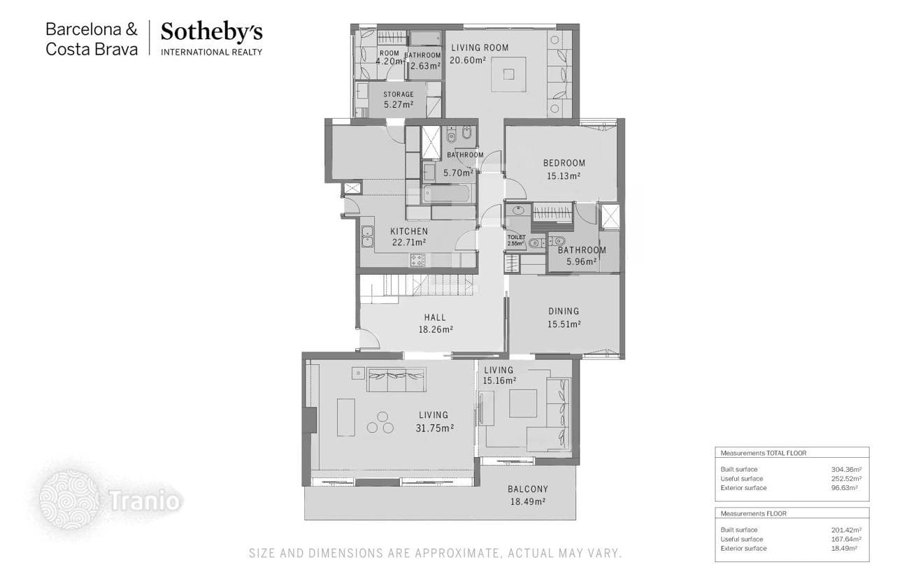 4-комнатная квартира 304 м² в Барселоне, Испания, фото 3