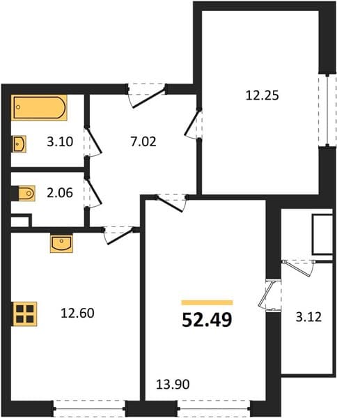 1-Bedroom Apartment in Sady u Morya Complex, Temryuk