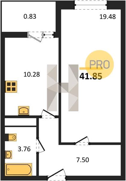 Studio Apartment in Tsentralny (Gamma) Complex, Anapa