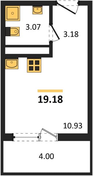 Studio Apartment in Botanica Hills, Nebug