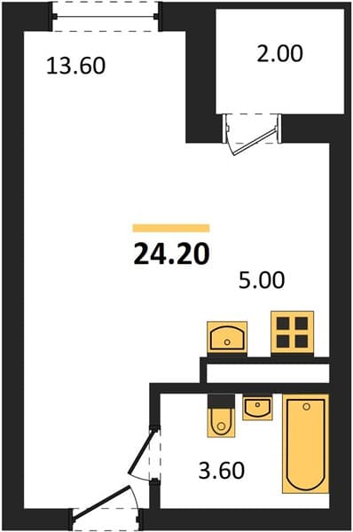 Studio Apartment in Neskuchny Sad, Sochi