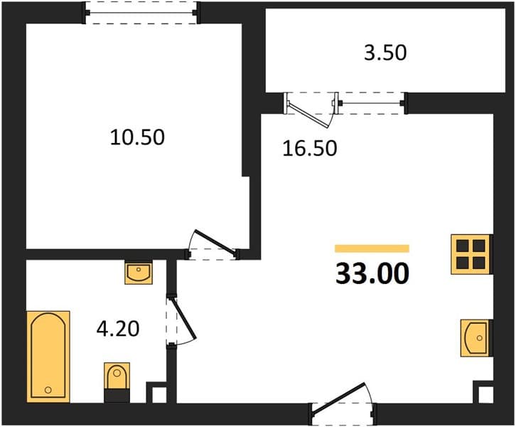 Studio Apartment in Oblaka-3, Novorossiysk