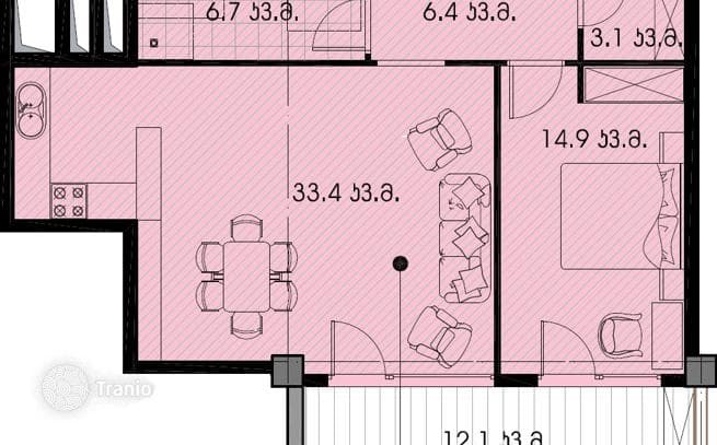 1-Bedroom Apartment with Panoramic Nature Views in Central Tbilisi, photo 3